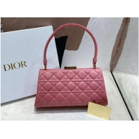 Reasonable Price DIOR CARO COLLE NOIRE CLUTCH Cannage Lambskin C0688 pink