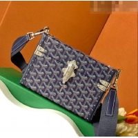 Top Quality Goyard Cassette Trunk Bag GY8821 Navy Blue