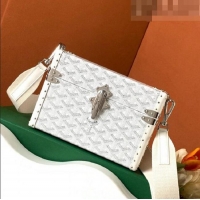 Well Crafted Goyard Cassette Trunk Bag GY8821 White