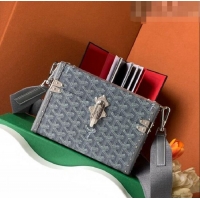 Luxury Cheap Goyard Cassette Trunk Bag GY8821 Dark Grey
