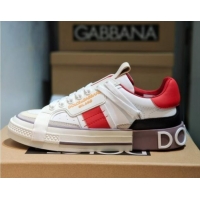 Dolce&Gabbana Calfskin Custom 2.Zero Low-top Sneakers Red 110330
