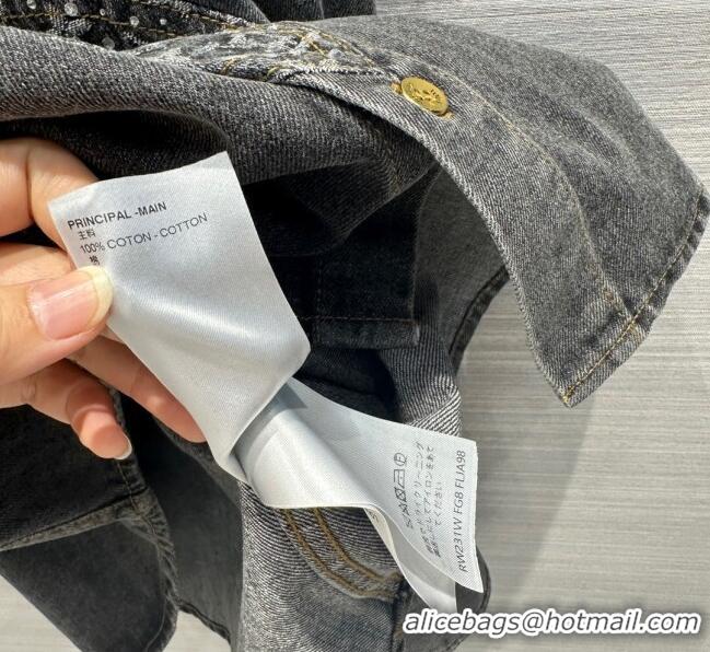 ​Top Quality Louis Vuitton Denim Shirt LV92858 Grey 2023