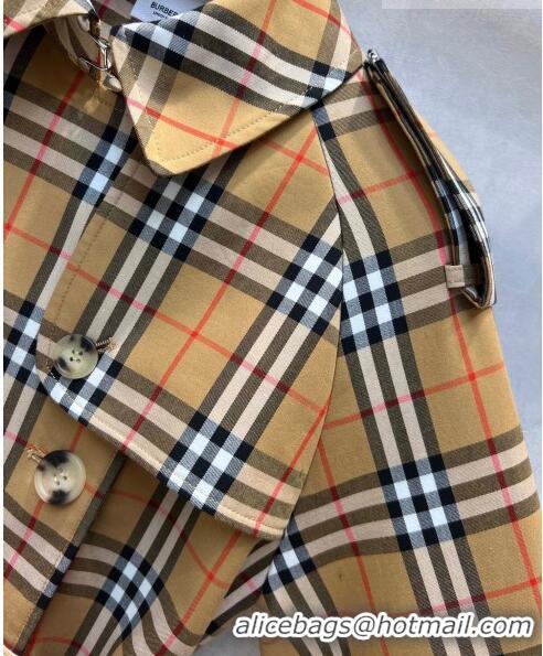 Top Quality Burberry Check Trench Coat B9205 2023