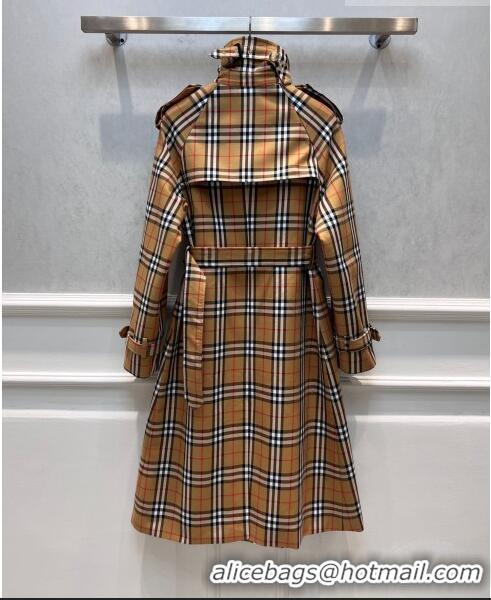 Top Quality Burberry Check Trench Coat B9205 2023