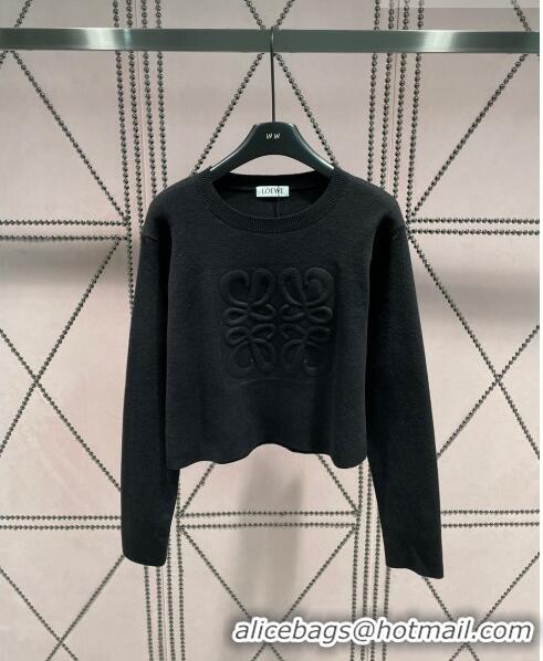 ​Good Quality Loewe Knit Sweater L8511 Black 2023