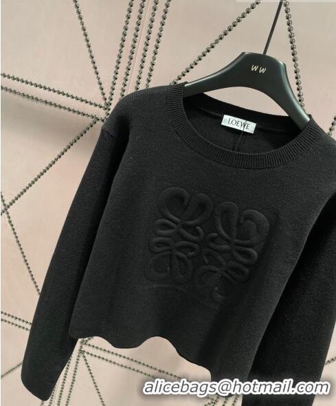 ​Good Quality Loewe Knit Sweater L8511 Black 2023