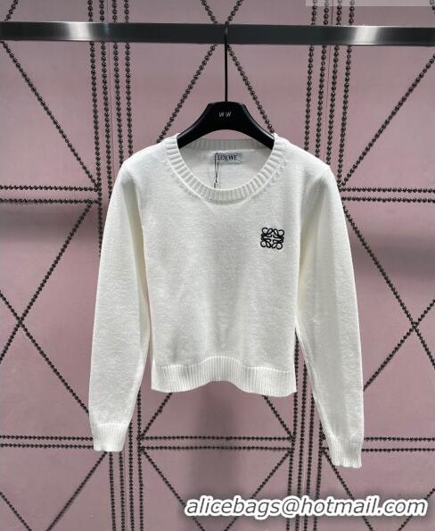 Traditional Specials Loewe Knit Sweater L82505 White 2023