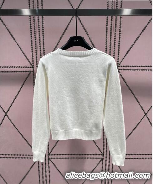 Traditional Specials Loewe Knit Sweater L82505 White 2023