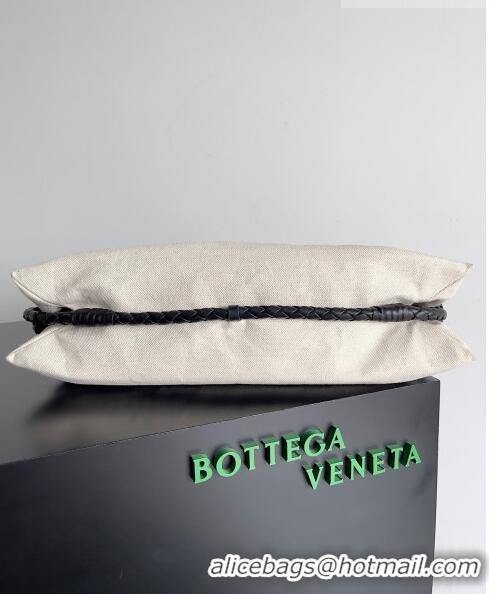 Famous Brand Bottega Veneta Canvas Tote Bag BV101717 White 2023