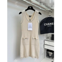 ​Top Grade Chanel Knit Chain Dress CH92518 Beige 2023
