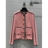 ​Luxury Cheap Chanel Tweed Jacket CH92537 Pink 2023