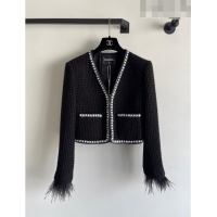 ​Traditional Discount Chanel Tweed Jacket CH92853 Black 2023