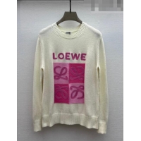 ​Popular Style Loewe Cashmere & Wool Sweater L82428 White 2023