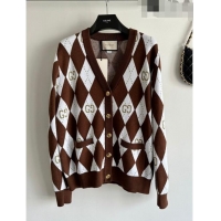 Most Popular Gucci Wool & Cashmere Cardigan G101923 Brown 2023