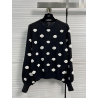 Super Quality Chanel Camellia Sweater CH102018 Black 2023