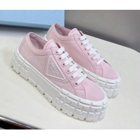 Discount Fashion Prada Nylon Platform Sneakers 5cm Light Pink 805014