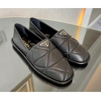 Good Product Prada Quilted Nappa Leather Loafers Black 901106