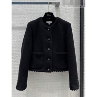 Super Quality Dior Tweed Jacket D102105 Black 2023