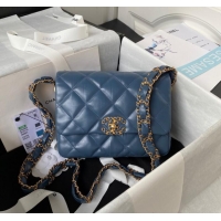 Super Quality Chanel SMALL FLAP BAG AS4423 Blue