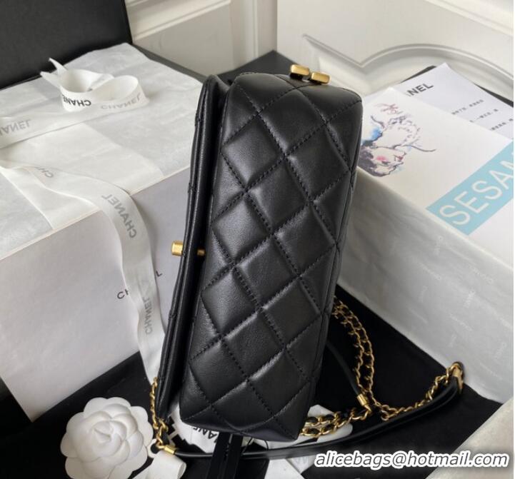 Reasonable Price Chanel SMALL FLAP BAG AS4353 BLACK Best Discount