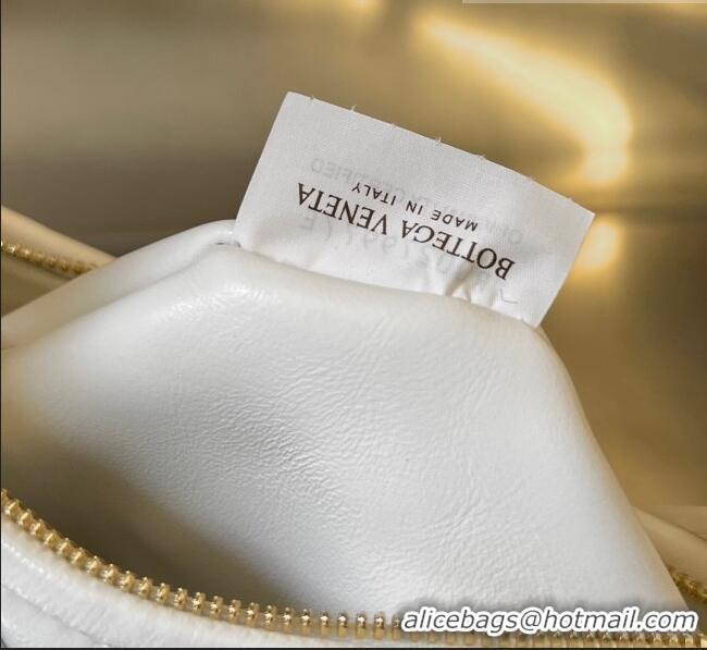 Big Discount Bottega Veneta Small Gemelli Shoulder Bag in Intrecciato Leather 776764 White 2023