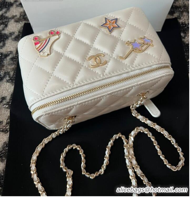 Popular Style Chanel CLUTCH WITH CHAIN AP3044 White