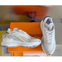 Shop Duplicate Louis Vuitton Run 55 Sneakers in Mesh Light Grey 012140