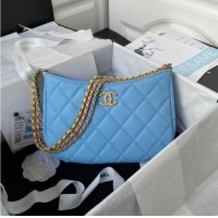 Low Cost Chanel SMALL HOBO BAG AS4612 BLUE