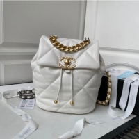 Top Quality CHANEL 19 BACKPACK AS4223 White