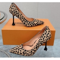Best Quality Louis Vuitton Blossom Pumps 9.5cm in Animal Print with Bow 121055