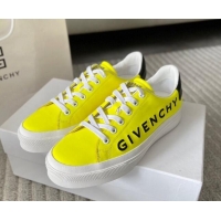 Trendy Design Givenchy City Sport Sneakers in GIVENCHY Leather Yellow 401037