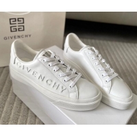 Top Design Givenchy City Sport Sneakers in GIVENCHY Leather All White 401040
