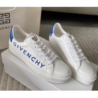 Shop Duplicate Givenchy City Sport Sneakers in GIVENCHY Leather White/Blue 401042