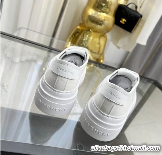 Buy Luxury Givenchy City platform sneakers in canvas White 704017