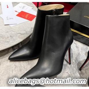 Reasonable Price Christian Louboutin So Kate Boots 10cm in Calf Leather Black 103080