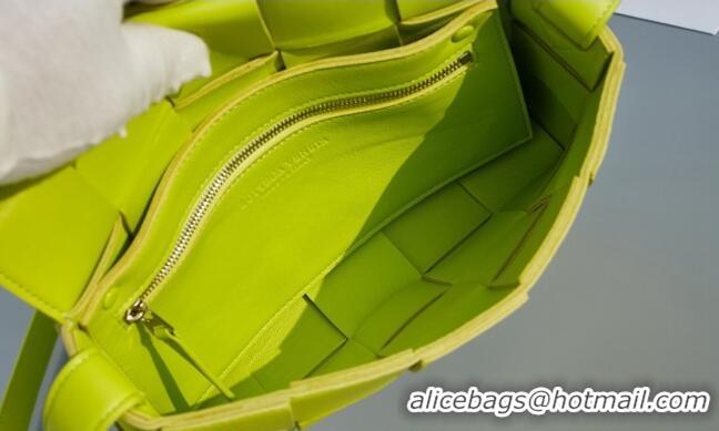 Buy Grade Bottega Veneta Cassette Crossbody Bag in Intrecciato Leather 578004 Kiwi Yellow 2023