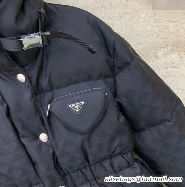 Most Popular Prada Re-Nylon Down Jacket P112933 Black 2023