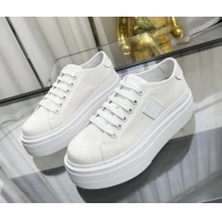 Buy Luxury Givenchy City platform sneakers in canvas White 704017