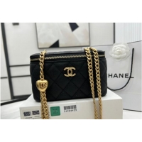 Famous Brand Chanel CLUTCH WITH CHAIN A68130 Black