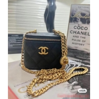 Low Cost Chanel NANO CLUTCH WITH CHAIN A68129 Black