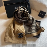 Super Quality Chanel Knit Long Scarf 30x190cm C1108 Brown 2023