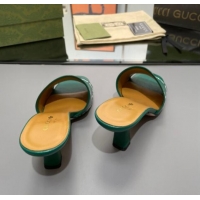 Unique Style adidas x Gucci Leather Slide Sandals 7.5cm Green 3020827