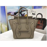 Low Cost Celine Luggage Micro Tote Bag Original Leather CLY33081M Khaki
