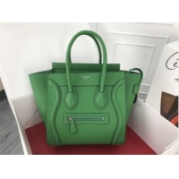 Promotional Celine Luggage Micro Tote Bag Original Leather CLY33081M Green
