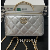 Top Quality CHANEL CLUTCH WITH CHAIN AP3747 Silver