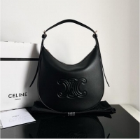 Low Cost Celine HELOISE BAG IN SUPPLE CALFSKIN 114713 Black
