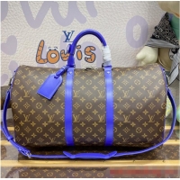 Top Quality Louis Vuitton Keepall Bandouliere 50 M46769 Blue