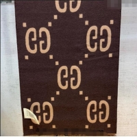 Super Quality Gucci Jumbo GG Wool Scarf 35x190cm G1206 Brown 2023