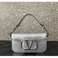 Top Quality VALENTINO V logo MINI LOCO sheepskin bags B0L97 Silver
