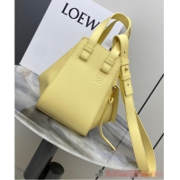 Well Crafted Loewe Classic Satin cow leather Hammock bag 96553 light yellow